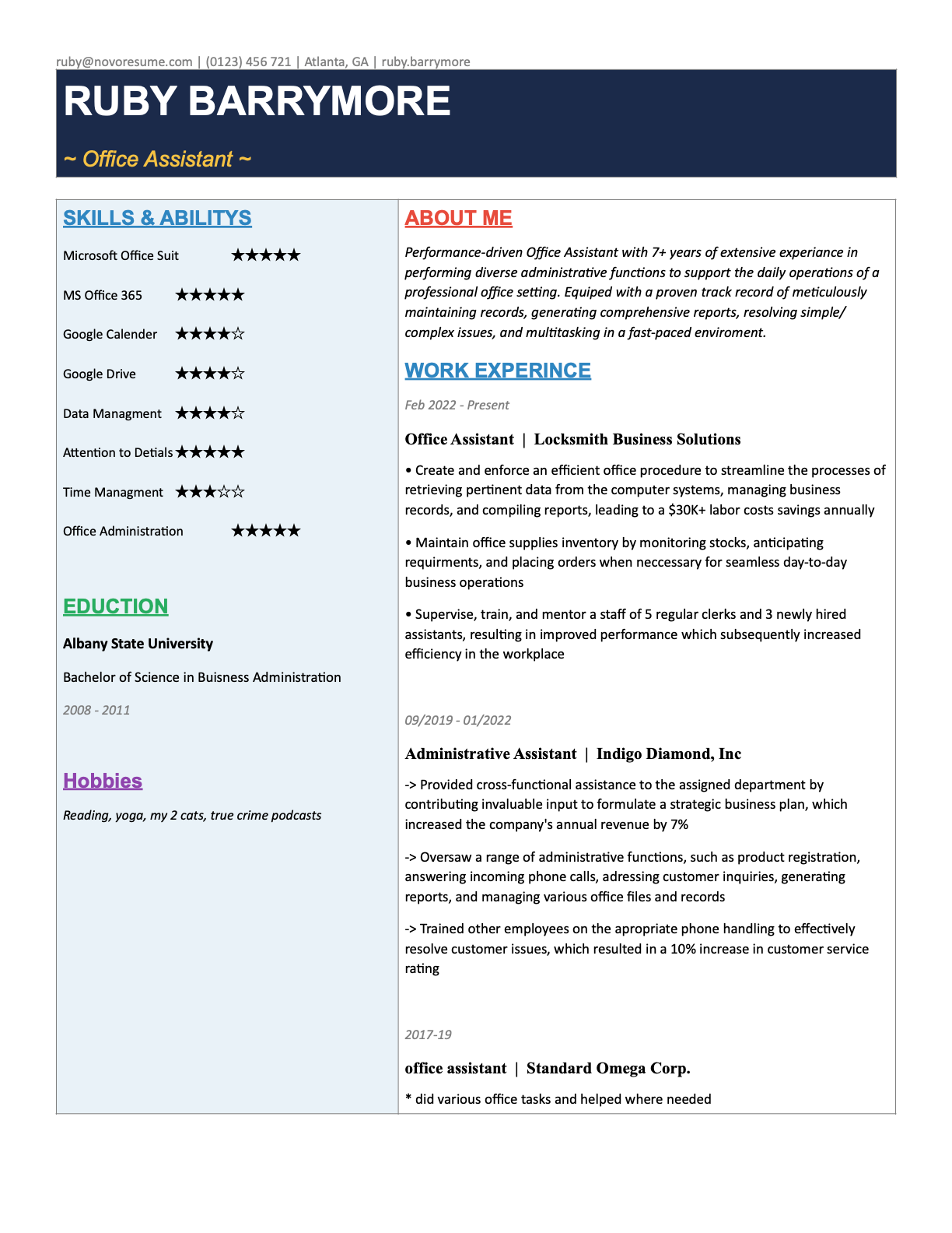 An average Word resume scored 33% and rejected for significant gaps